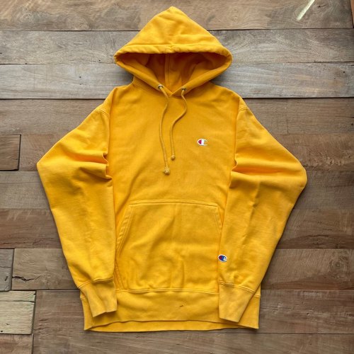 Champion Yellow Reverse Weave Hoodie (loose 100size) - With Homie 위드호미