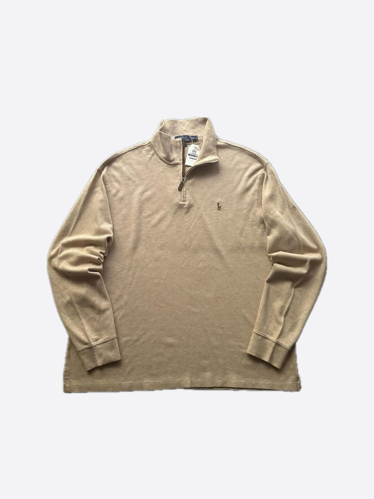 Polo Ralph Lauren Beige Quarter Zip-up Sweater (110size) - With Homie 위드호미