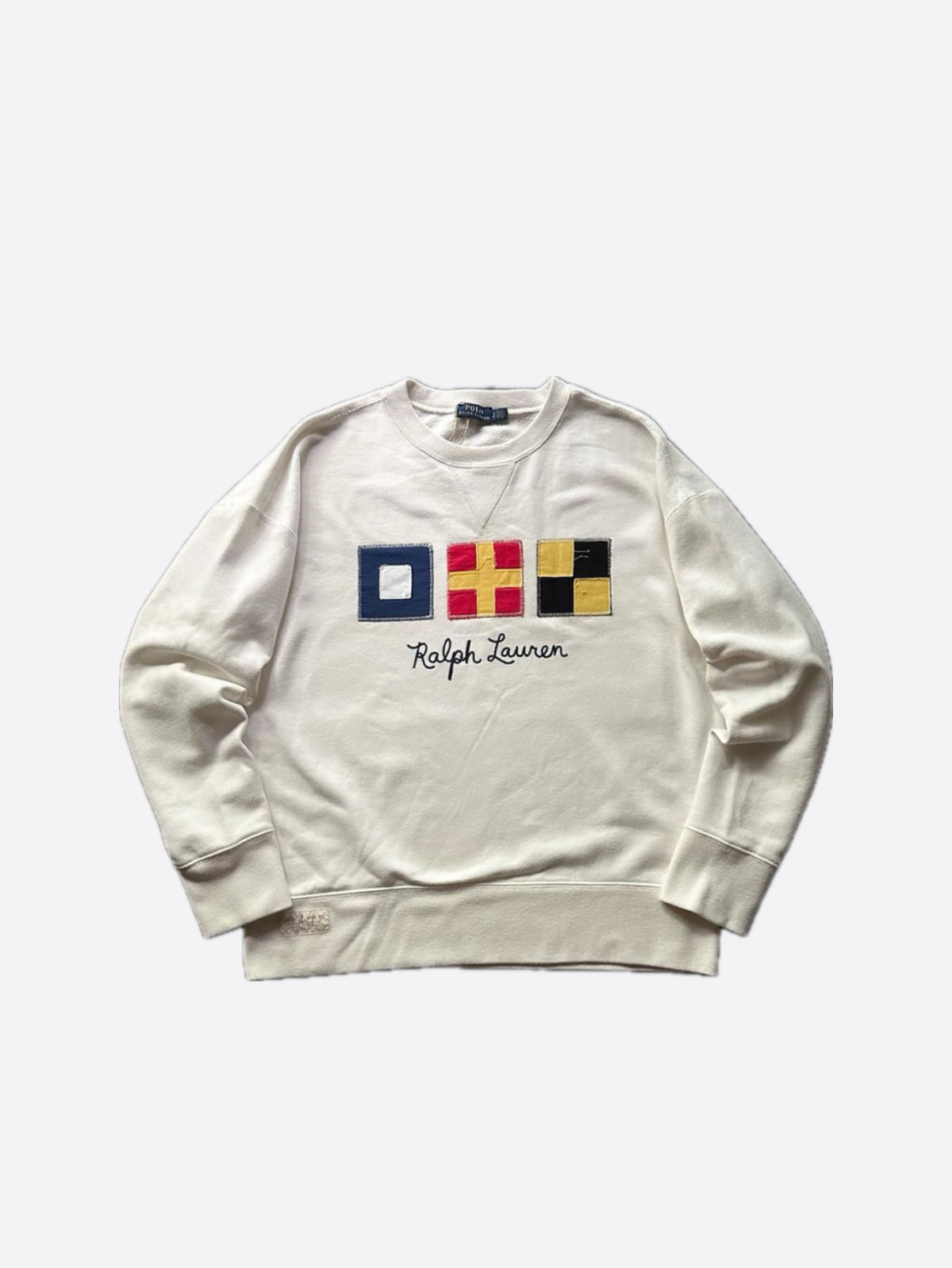 Polo Ralph Lauren US-RL Naval Res. Sailor White Sweatshirt - With Homie 위드호미