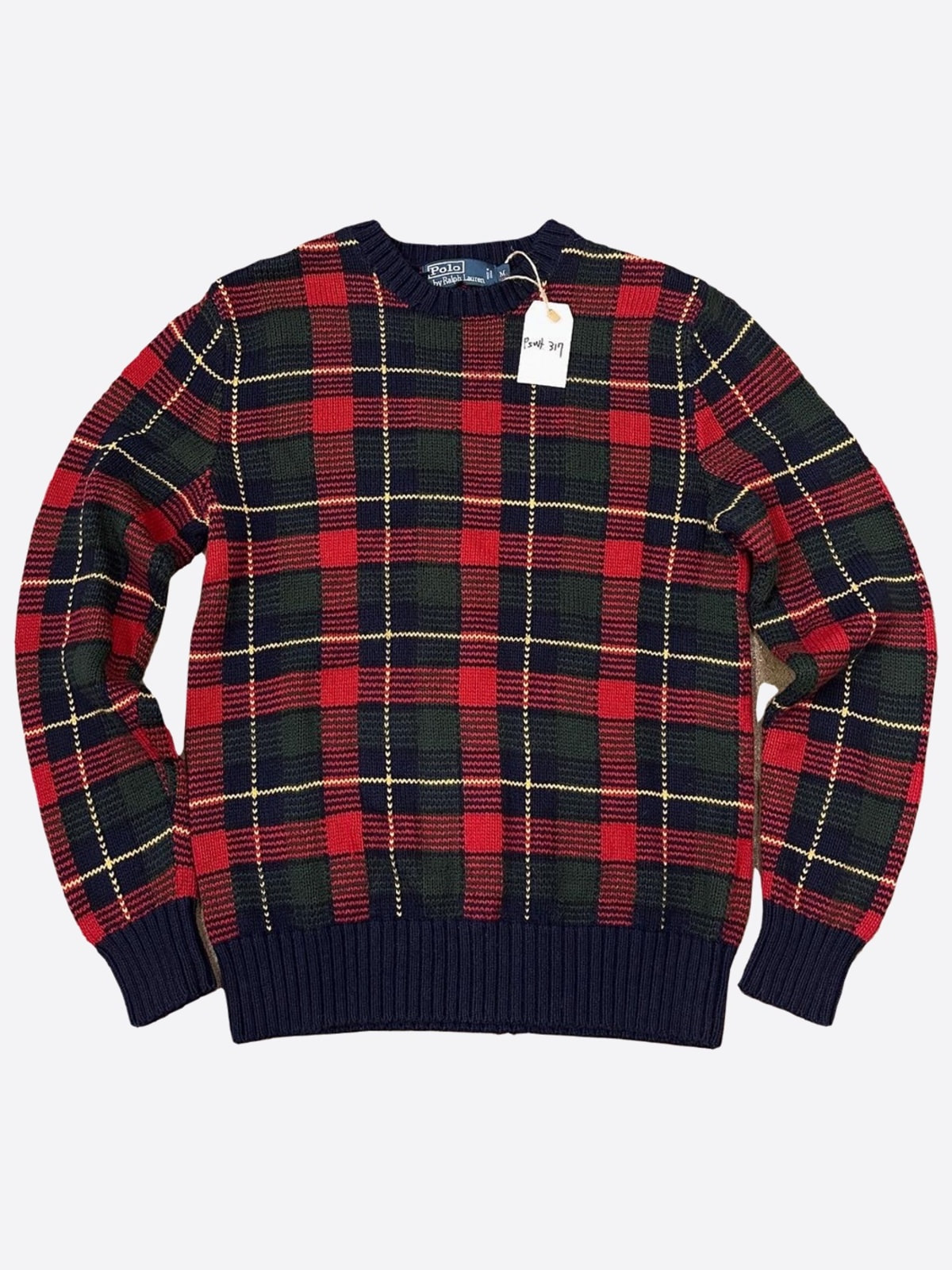 Tartan Check Cashmere Blend Sweater (90size) - With Homie 위드호미