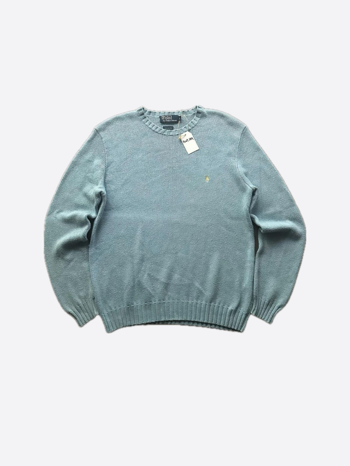 Polo Ralph Lauren Mint Blue Heavy Cotton Sweater (105size) - With Homie 위드호미