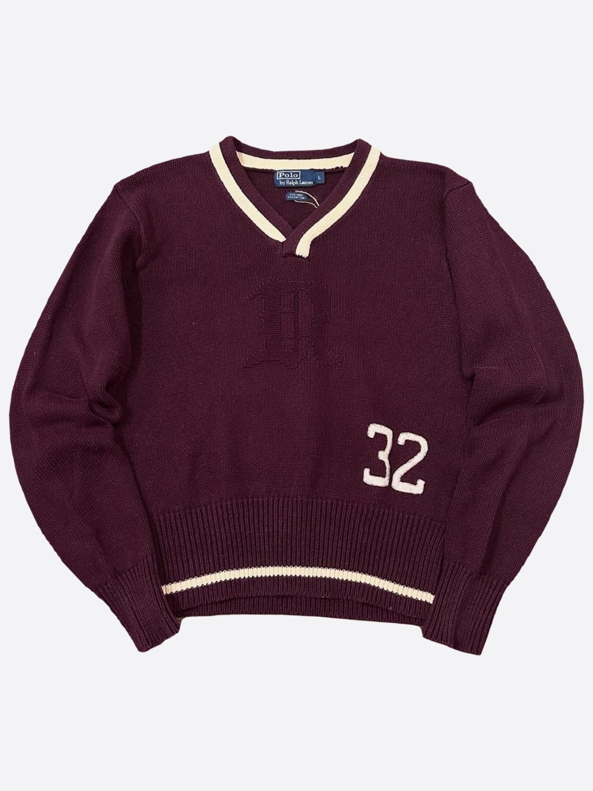 Burgundy 1932 Letterman Sweater (100size) - With Homie 위드호미