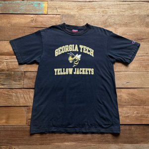1990&#039;s Champion Georgia Tech Yellow Jackets T-Shirt (105size) - With Homie 위드호미