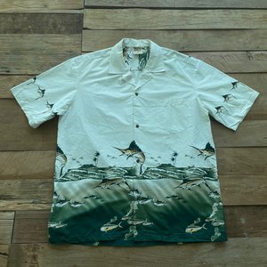 Winnie Fashion Sailfish Hawaiian Shirt Made in Hawaii (105-110size) - With Homie 위드호미