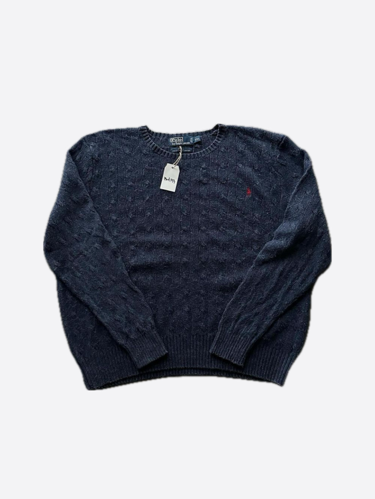 Polo Ralph Lauren Dark Blue Silk Cable Sweater (110size) - With Homie 위드호미