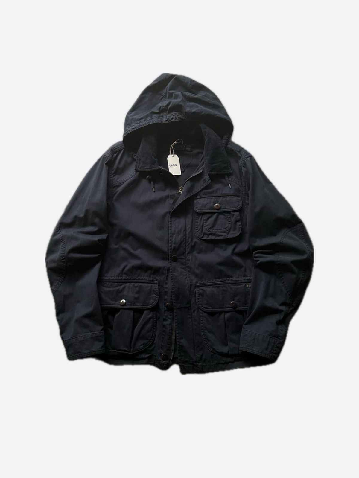 Polo Ralph Lauren Navy Hooded Mohawk Hunting Jacket (L size) - With Homie 위드호미