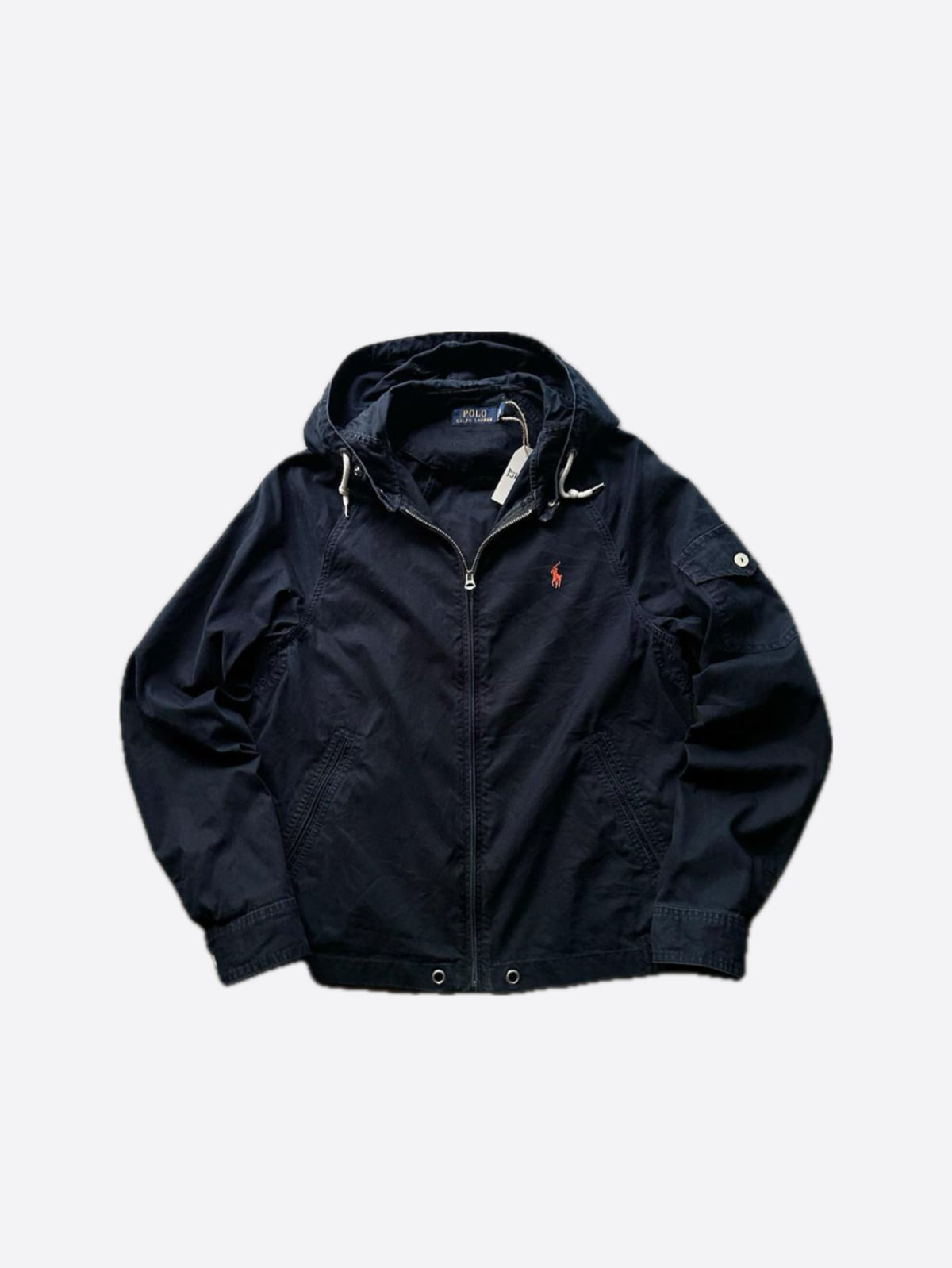 Polo Ralph Lauren Navy Cotton Hood Harrington Jacket (S size) - With Homie 위드호미