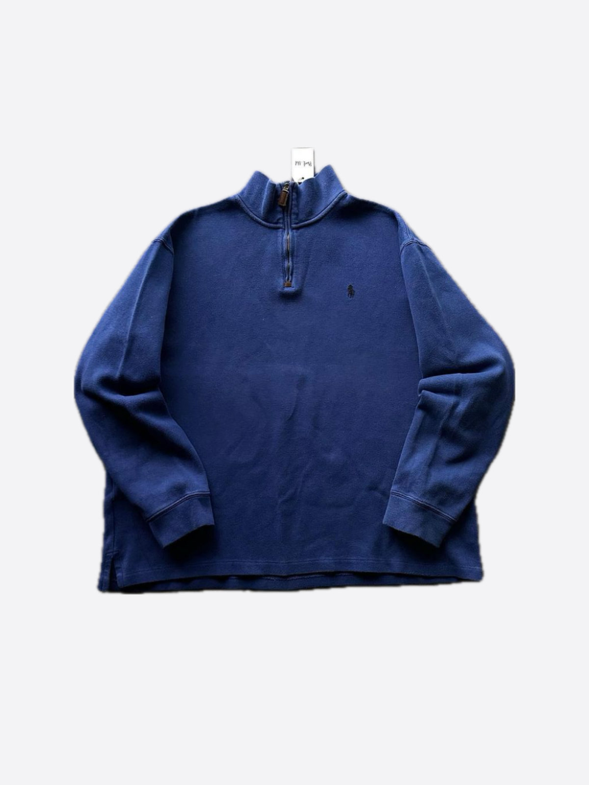 Polo Ralph Lauren Deep Blue Cotton Quarter Zip Sweater (110size) - With Homie 위드호미