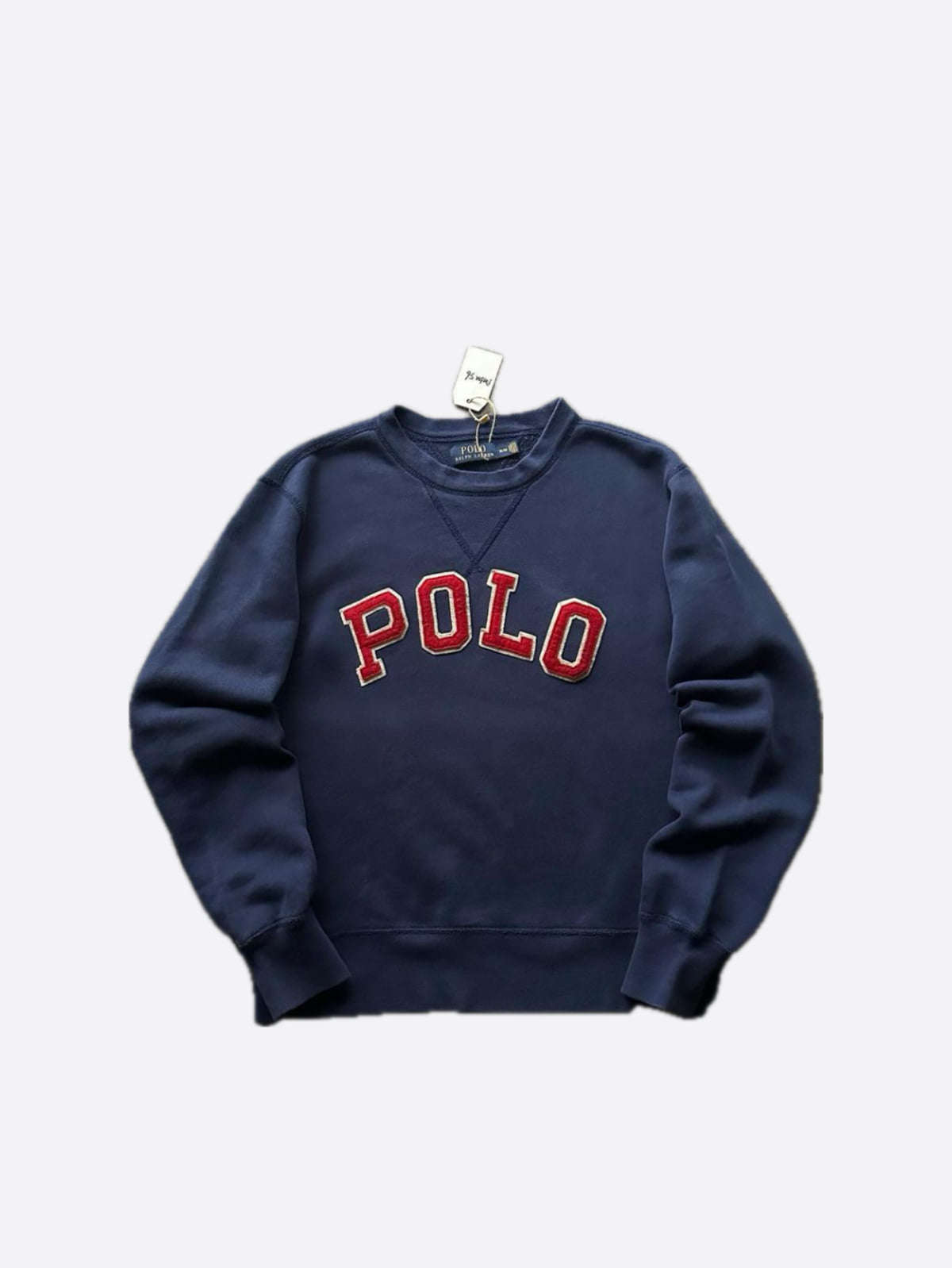 Polo Ralph Lauren Navy Double-V Arch Logo Sweatshirt (100-103size) - With Homie 위드호미