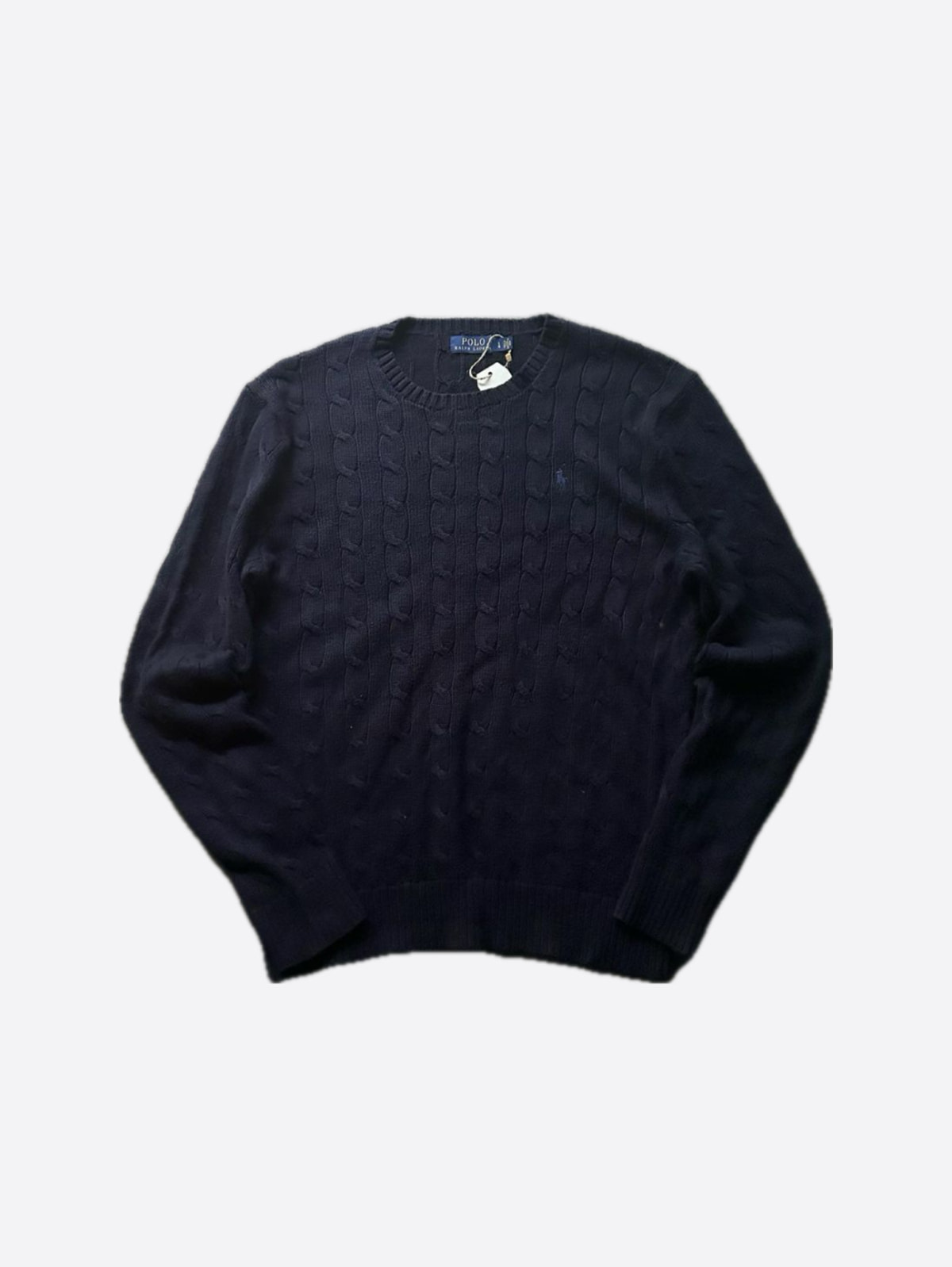 Polo Ralph Lauren Navy Cotton Cable Sweater (105size) - With Homie 위드호미