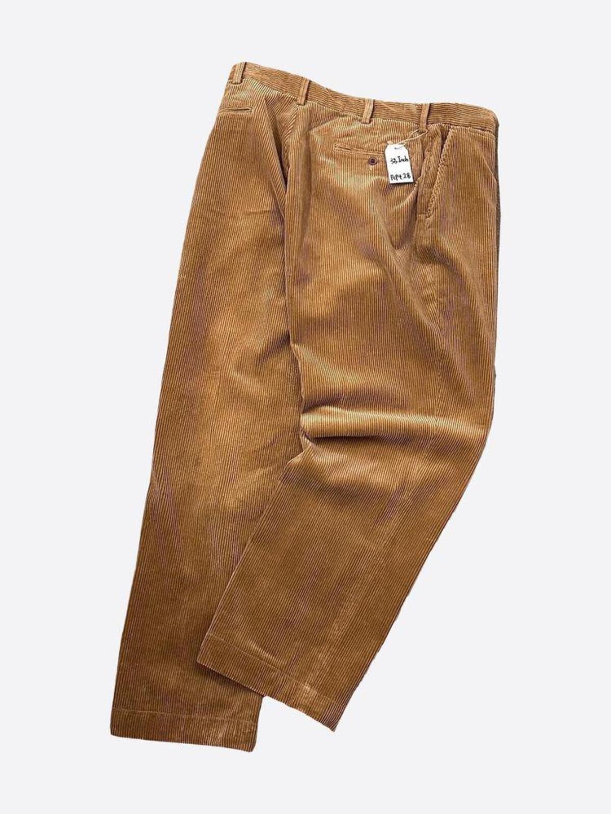 Camel Brown Corduroy Trouser (38inch) - With Homie 위드호미