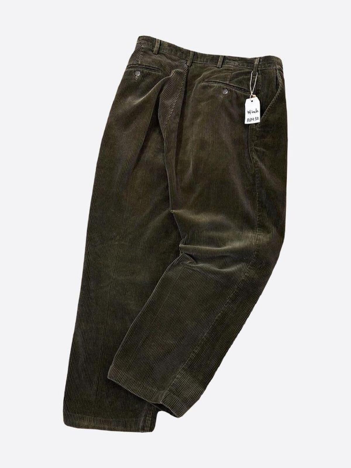 Olive Heavy Corduroy Trouser (34inch) - With Homie 위드호미