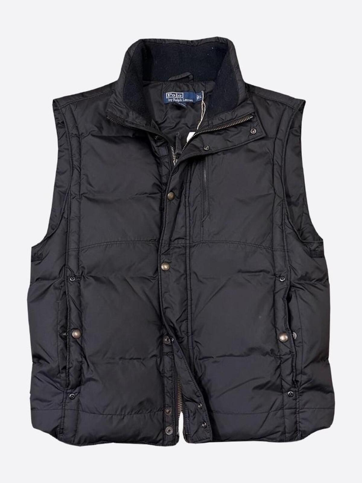 Black 2-way Zip Utility Down Puffer Vest (100size) - With Homie 위드호미