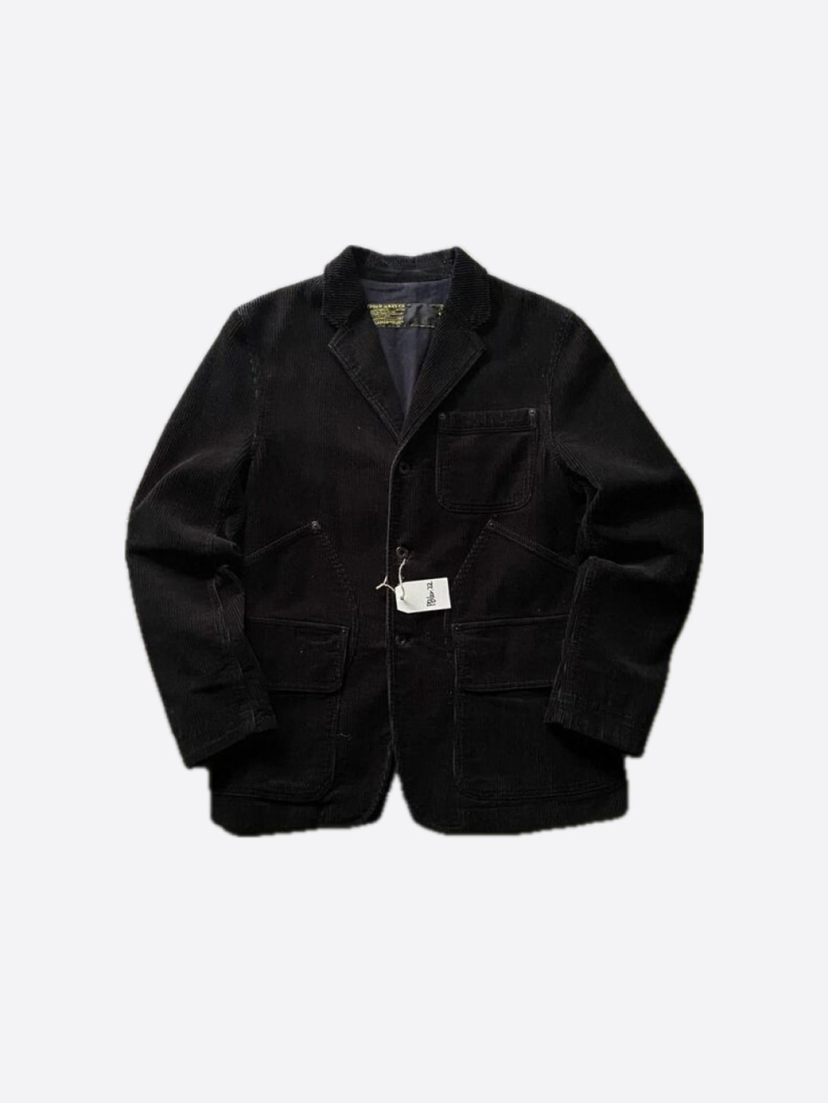 Polo Jeans Black Corduroy Hunting Jacket (95size)